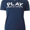 Comme Des Garçons Play T-shirt à Logo BLUE -Comme Des Garçons Play Soldes Boutique 10913678 4424524 600