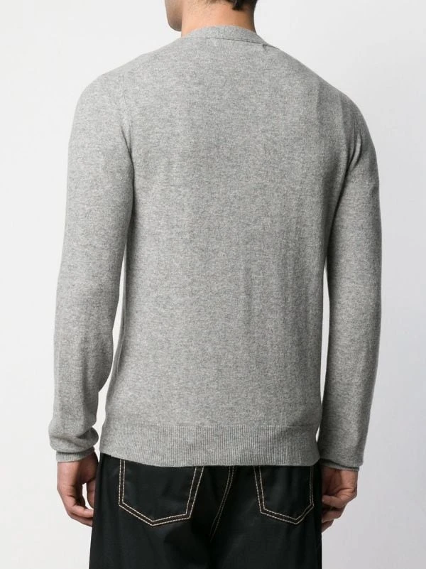 Comme Des Garçons Play Cardigan à Détail De Patch Logo Grey 6 Comme Des Garçons Play Cardigan à Détail De Patch Logo Grey – Image 4