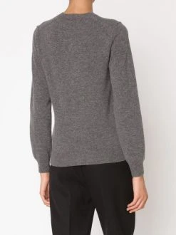 Comme Des Garçons Play Pull à Logo Brodé 3GREY -Comme Des Garçons Play Soldes Boutique 11180415 5639894 600