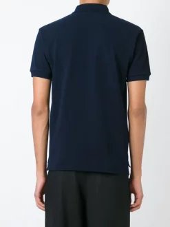 Comme Des Garçons Play Polo à Broderie Coeur NAVY -Comme Des Garçons Play Soldes Boutique 11237807 5963732 600