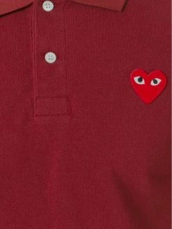 Comme Des Garçons Play Polo à Patch Logo Homme -Comme Des Garçons Play Soldes Boutique 11285495 6970251 600