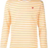 Comme Des Garçons Play T-shirt Rayé à Manches Longues Homme -Comme Des Garçons Play Soldes Boutique 11364481 6468825 600