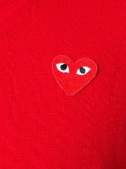 Comme Des Garçons Play RED Pull à Applique De Cœur Homme -Comme Des Garçons Play Soldes Boutique 11458211 6869344 600