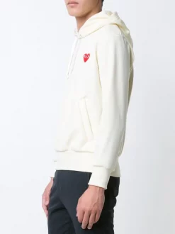 Comme Des Garçons Play Hoodie à Patch Cœur Signature Homme -Comme Des Garçons Play Soldes Boutique 11458222 6904423 600