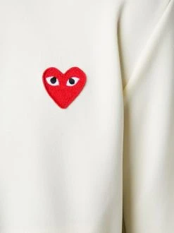 Comme Des Garçons Play Hoodie à Patch Cœur Signature Homme -Comme Des Garçons Play Soldes Boutique 11458222 6904425 600