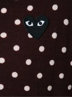 Comme Des Garçons Play 3 Cardigan à Pois Homme -Comme Des Garçons Play Soldes Boutique 11461811 6891320 600