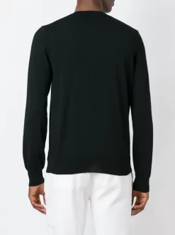Comme Des Garçons Play BLACK Pull à Logo Poitrine Homme -Comme Des Garçons Play Soldes Boutique 11478417 7015797 600