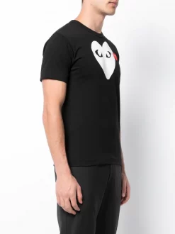 Comme Des Garçons Play T-shirt à Logo Imprimé Homme -Comme Des Garçons Play Soldes Boutique 11500055 13696739 600