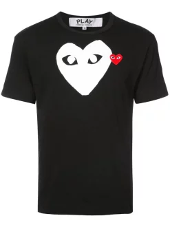 Comme Des Garçons Play T-shirt à Logo Imprimé Homme