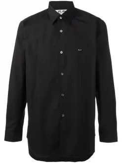 Comme Des Garçons Play BLACK Chemise à Logo Brodé Homme