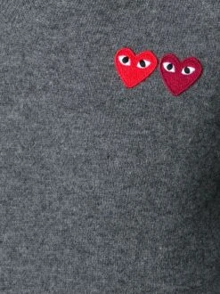 Comme Des Garçons Play Pull à Col V Femme -Comme Des Garçons Play Soldes Boutique 11664569 7735084 600