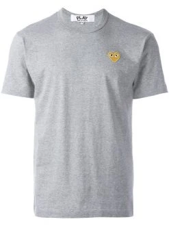 Comme Des Garçons Play T-shirt à Patch Cœur Logo 3 GREY