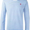 Comme Des Garçons Play 1 BLUE T-shirt Rayé Homme -Comme Des Garçons Play Soldes Boutique 11700080 8338950 600