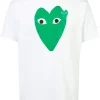 Comme Des Garçons Play T-shirt à Logo Imprimé BIANCO