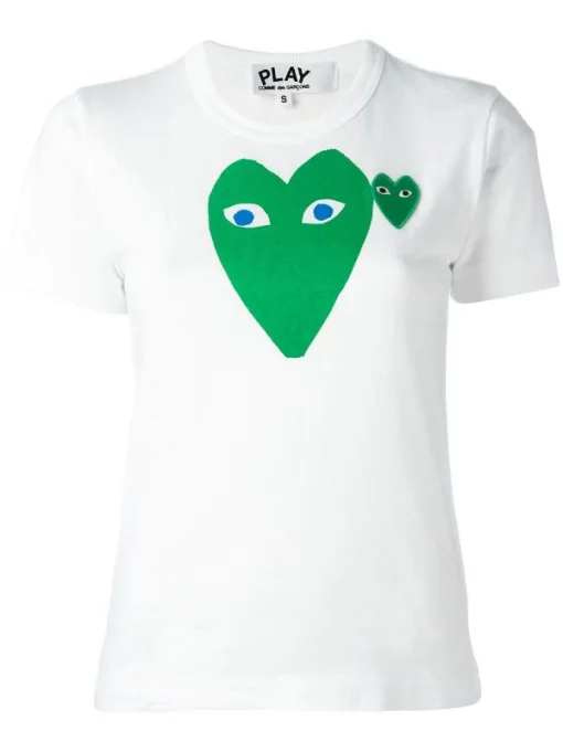 Comme Des Garçons Play T-shirt à Logo Imprimé Femme -Comme Des Garçons Play Soldes Boutique 11714114 8140128 600
