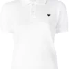 Comme Des Garçons Play Polo à Logo Coeur Brodé WHITE -Comme Des Garçons Play Soldes Boutique 11735640 8315621 600