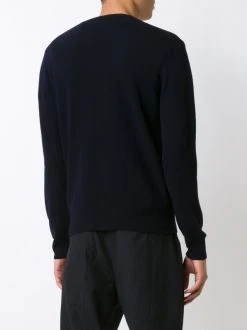 Comme Des Garçons Play NAVY Pull à Logo Patch Créateur Homme -Comme Des Garçons Play Soldes Boutique 11846780 12156658 600