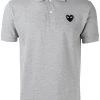 Comme Des Garçons Play Grey Polo à Patch Cœur Homme -Comme Des Garçons Play Soldes Boutique 11923410 9000239 600