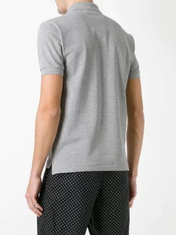 Comme Des Garçons Play Grey Polo à Patch Cœur Homme -Comme Des Garçons Play Soldes Boutique 11923410 9000271 600