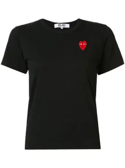 Comme Des Garçons Play T-shirt à Logo Brodé Femme