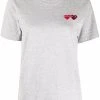 Comme Des Garçons Play T-shirt à Logo Brodé Coeur 3 GREY