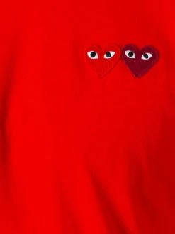 Comme Des Garçons Play T-shirt à Logo 5 RED -Comme Des Garçons Play Soldes Boutique 11984133 9328453 600