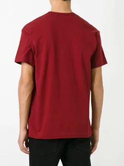 Comme Des Garçons Play 4 BURGUNDY T-shirt Play Homme -Comme Des Garçons Play Soldes Boutique 12000884 9392539 600