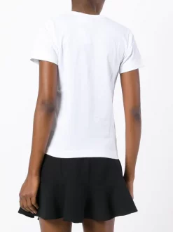 Comme Des Garçons Play 1 T-shirt Imprimé à Patch Logo Femme -Comme Des Garçons Play Soldes Boutique 12038558 9551796 600