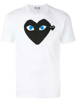 Comme Des Garçons Play T-shirt à Logo Imprimé Homme