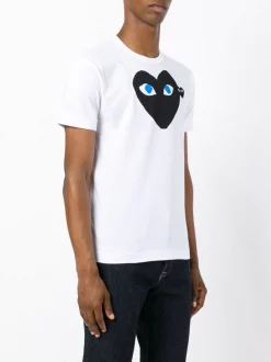 Comme Des Garçons Play T-shirt à Logo Imprimé Homme -Comme Des Garçons Play Soldes Boutique 12074338 9753942 600