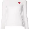 Comme Des Garçons Play T-shirt Brodé Femme -Comme Des Garçons Play Soldes Boutique 12075576 9690682 600