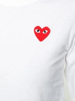 Comme Des Garçons Play T-shirt Brodé Femme -Comme Des Garçons Play Soldes Boutique 12075576 9690708 600