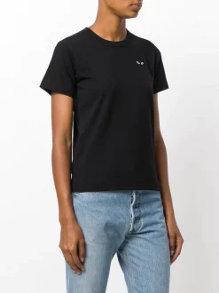 Comme Des Garçons Play T-shirt à Patch Poitrine Femme -Comme Des Garçons Play Soldes Boutique 12077939 11721110 600