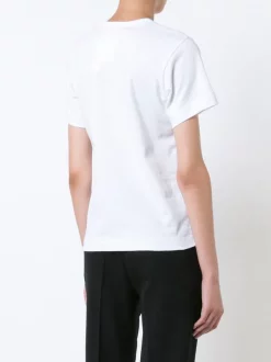 Comme Des Garçons Play T-shirt à Logo 1 WHITE/PURPLE -Comme Des Garçons Play Soldes Boutique 12125097 9999560 600