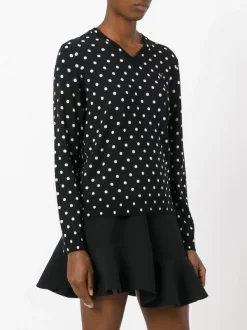 Comme Des Garçons Play Polka Dot Knitted Sweater Femme -Comme Des Garçons Play Soldes Boutique 12138977 10077031 600