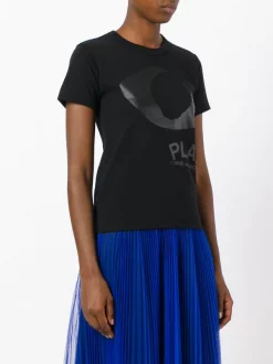 Comme Des Garçons Play 1 T-shirt Imprimé Femme -Comme Des Garçons Play Soldes Boutique 12138988 10117534 600