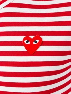 Comme Des Garçons Play Top à Rayures 4 RED/WHITE -Comme Des Garçons Play Soldes Boutique 12340734 12136212 600
