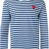 Comme Des Garçons Play Haut Rayé à Patch Cœur Homme -Comme Des Garçons Play Soldes Boutique 12340975 12136170 600