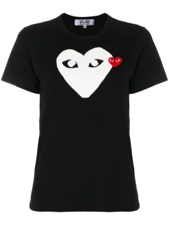 Comme Des Garçons Play T-shirt à Logo Imprimé Femme