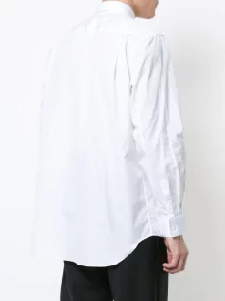 Comme Des Garçons Play WHITE Chemise à Patch Logo Homme -Comme Des Garçons Play Soldes Boutique 12368842 11348226 600