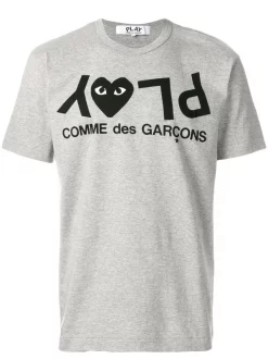 Comme Des Garçons Play 1 GREY T-shirt Play Homme