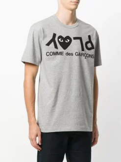 Comme Des Garçons Play 1 GREY T-shirt Play Homme -Comme Des Garçons Play Soldes Boutique 12369108 11391738 600