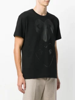 Comme Des Garçons Play T-shirt à Imprimés Graphiques Homme -Comme Des Garçons Play Soldes Boutique 12369113 11143522 600