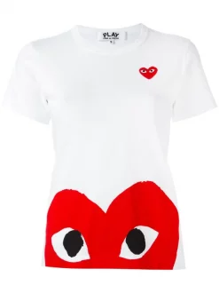 Comme Des Garçons Play T-shirt à Logos Femme
