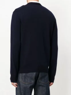 Comme Des Garçons Play Pull à Col V Et Patch Logo Homme -Comme Des Garçons Play Soldes Boutique 12381428 11179824 600