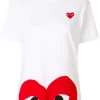 Comme Des Garçons Play Logo T-shirt 1 WHITE