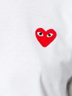 Comme Des Garçons Play Logo T-shirt 1 WHITE -Comme Des Garçons Play Soldes Boutique 12391299 11258945 600