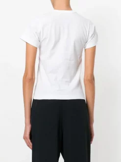 Comme Des Garçons Play T-shirt à Imprimé De Cœur WHITE/BLACK -Comme Des Garçons Play Soldes Boutique 12425300 11510419 600