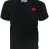 Comme Des Garçons Play T-shirt à Logo Cœur Brodé 1 BLACK