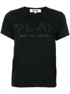Comme Des Garçons Play 1 BLACK T-shirt Imprimé Femme